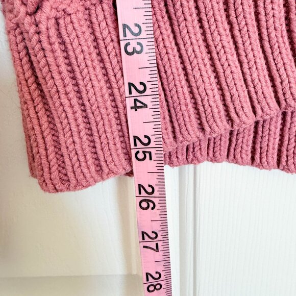 Womens Pink Knit Sweater Size Large - Picture 5 of 6